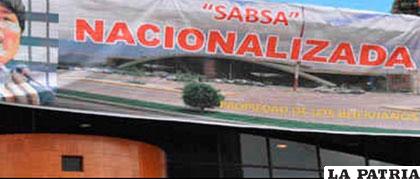 Cuando Sabsa fue nacionalizada