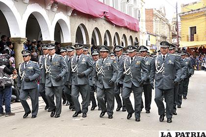 Principales autoridades militares de Oruro