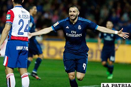 Benzema fue autor del primer gol del Real Madrid 