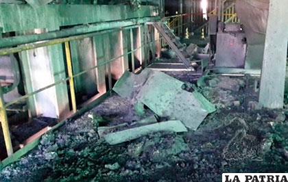 A fines de noviembre se suscitó la explosión de una parte del horno Kivcet