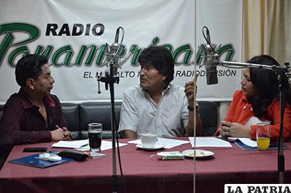 Morales participó este sábado en el programa Diálogo en Panamericana