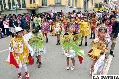 Diablada Oruro en el Corso Infantil