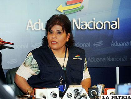 Marlene Ardaya, presidenta de la Aduana /blogspot.com