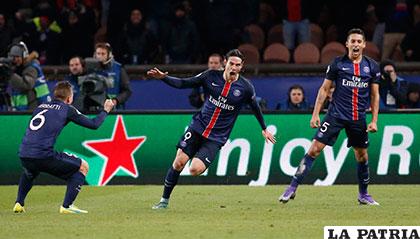 Edinson Cavani fue autor del gol del triunfo del PSG