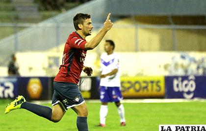 Marcelo Bergese fue autor del primer gol de Wilstermann