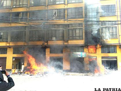 La humareda se cobró victimas paceñas
