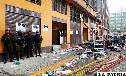 Frontis de la Alcaldía de El Alto, tras los hechos vandálicos suscitados el día miércoles /amanager.mx