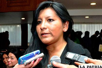 La alcaldesa de la ciudad de El Alto, Soledad Chapetón