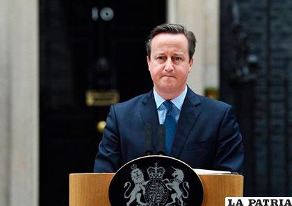 El primer ministro del Reino Unido, David Cameron