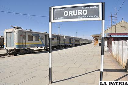 Oruro quiere ser parte de la ruta del ferrocarril bioceánico