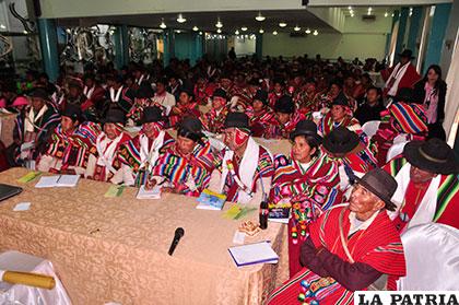 Autoridades originarias intercambiaron experiencias en mecanismos de justicia comunitaria