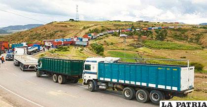 Bloqueo del transporte pesado causó pérdidas económicas a Oruro