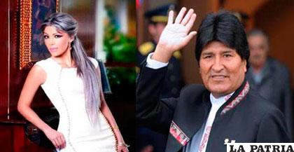 La empresaria Gabriela Zapata y el Presidente Evo Morales fueron pareja el 2007 /wp.com