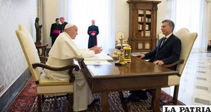 El Papa Francisco se reunió con Mauricio Macri, en el Vaticano