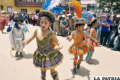 Los niños también fueron parte de la fiesta