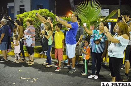 Las cámaras estuvieron presentes a lo largo de la ruta