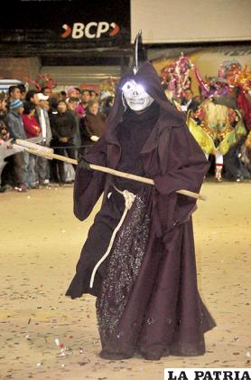 Figura del condenado es parte de la Fraternidad Artística y Cultural La Diablada