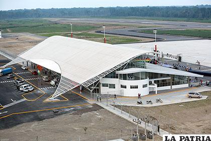 El aeropuerto internacional de Chimoré, ubicado en la región del Chapare