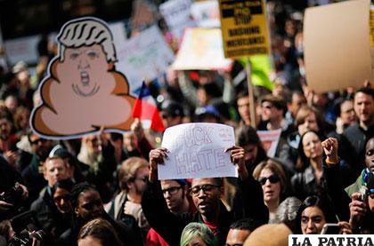 Desde que Trump asumió la presidencia de EE.UU. se realizaron varias manifestaciones en su contra /nacion.com