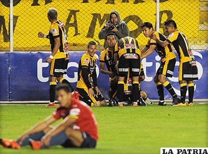 The Strongest venció 1-0 la última vez que jugaron en La Paz el  20/11/2016 /APG
