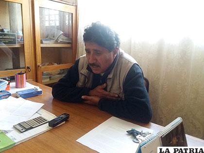 Jorge Castillo Gómez, presidente de la Asamblea Permanente de Derechos Humanos de Oruro