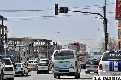 La avenida Villarroel es una vía bastante concurrida en esta temporada