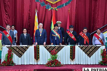 El Presidente Morales anunció en su discurso su apoyo con la deuda del proyecto del teleférico