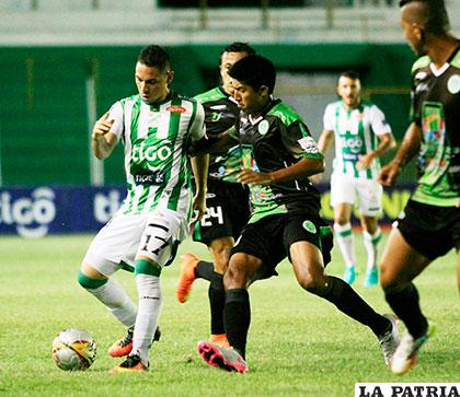 La última vez que jugaron en Santa Cruz, Oriente Petrolero venció 1-0 el 01/12/2016 /APG