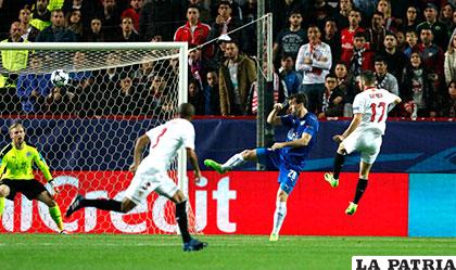 Pablo Sarabia marcó el primer gol para el Sevilla