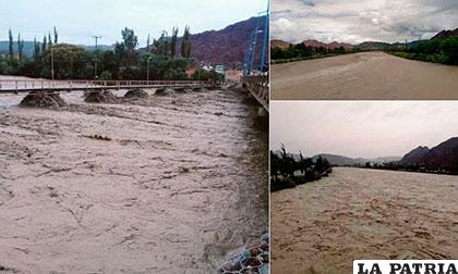La riada afectó puentes y derrumbó viviendas /Correo del Sur