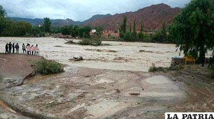 En Tupiza las intensas lluvias causaron varios desastres /ANF