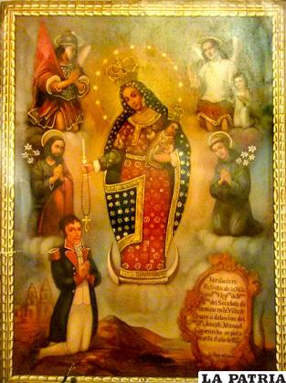 A partir de este óleo se evidencia que la devoción crece, ya que la fe no era solo de los indios sino también de los criollos y mestizos