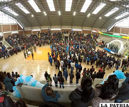 El Coliseo Municipal de Voleibol fue entregado oficialmente ayer