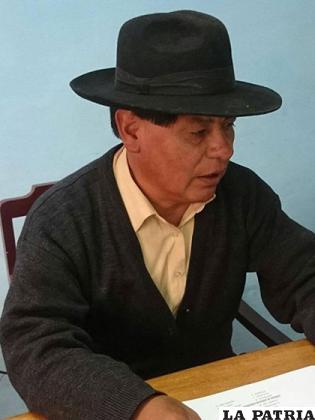 René Huallata, presidente de la Asociación de Fútbol Oruro