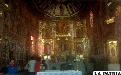 El famoso retablo del altar de la capitalla /ANIBAL ALARCON