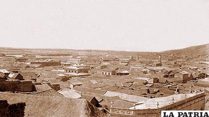 Vista panorámica de Oruro de antaño