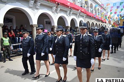 La Guardia Municipal, dijo presente en el desfile