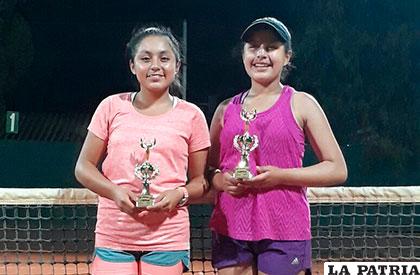 Las tenistas Luciana Flores y Sofía Claure