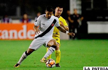 La acción del partido en el cual ganó Vasco da Gama /conmebol.com