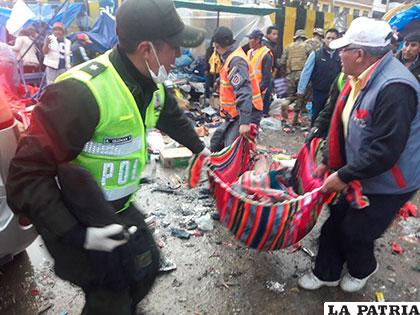 Una explosión tiñó de sangre el Carnaval de Oruro 2018