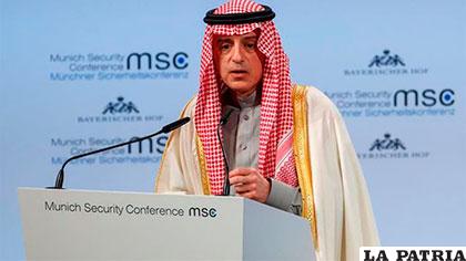 Ministro saudí de Exteriores, Adel Al Jubeir