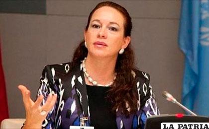 La ministra de Relaciones Exteriores y Movilidad Humana, María Fernanda Espinosa