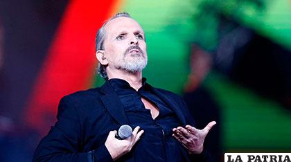 El cantante durante su presentación en Viña Del Mar