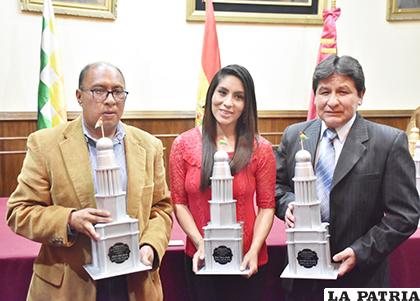 Andrés Ávila, María Teresa Velasco y Raúl Villarroel, destacados periodistas deportivos /Cortesía Gad-Or