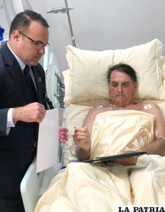 El presidente brasileño trabaja desde el hospital /EFE