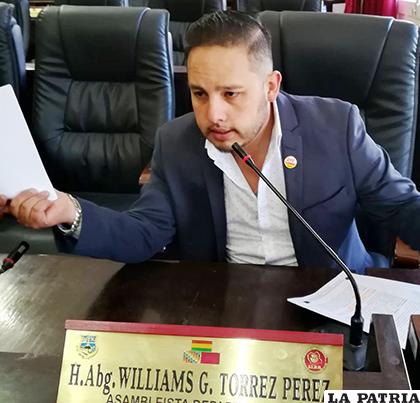Asambleísta William Torrez/ LA PATRIA/ARCHIVO