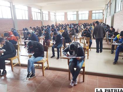 Examen psicotécnico permitió completar las plazas /UTO