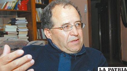 El constituyente y exviceministro, hoy disidente del MAS, Raúl Prada/ ANF