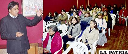 Fabrizio Cazorla habló de la historia de Oruro/ LA PATRIA/Reynaldo Bellota