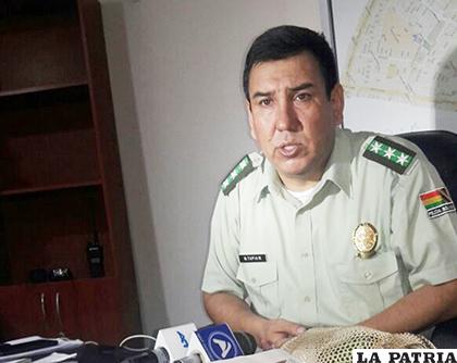 El nuevo subcomandante de la Policía de Oruro, coronel Marco Tapia